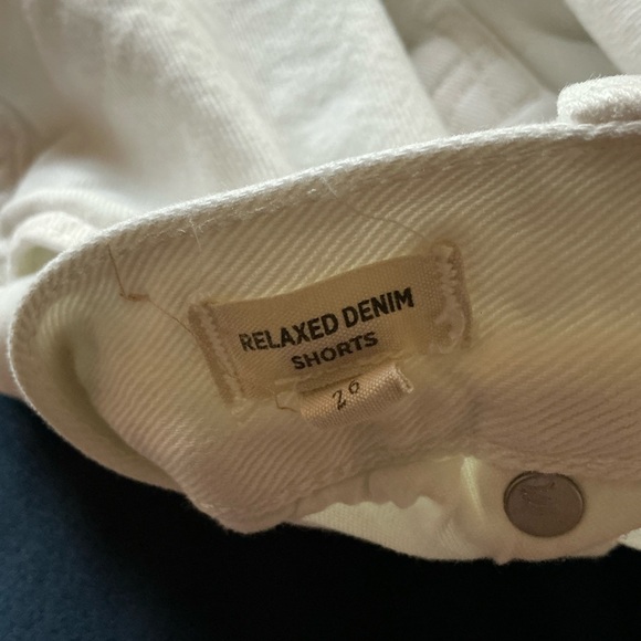 Madewell‎ Relaxed Denim Shorts in Tile White - Picture 4 of 7
